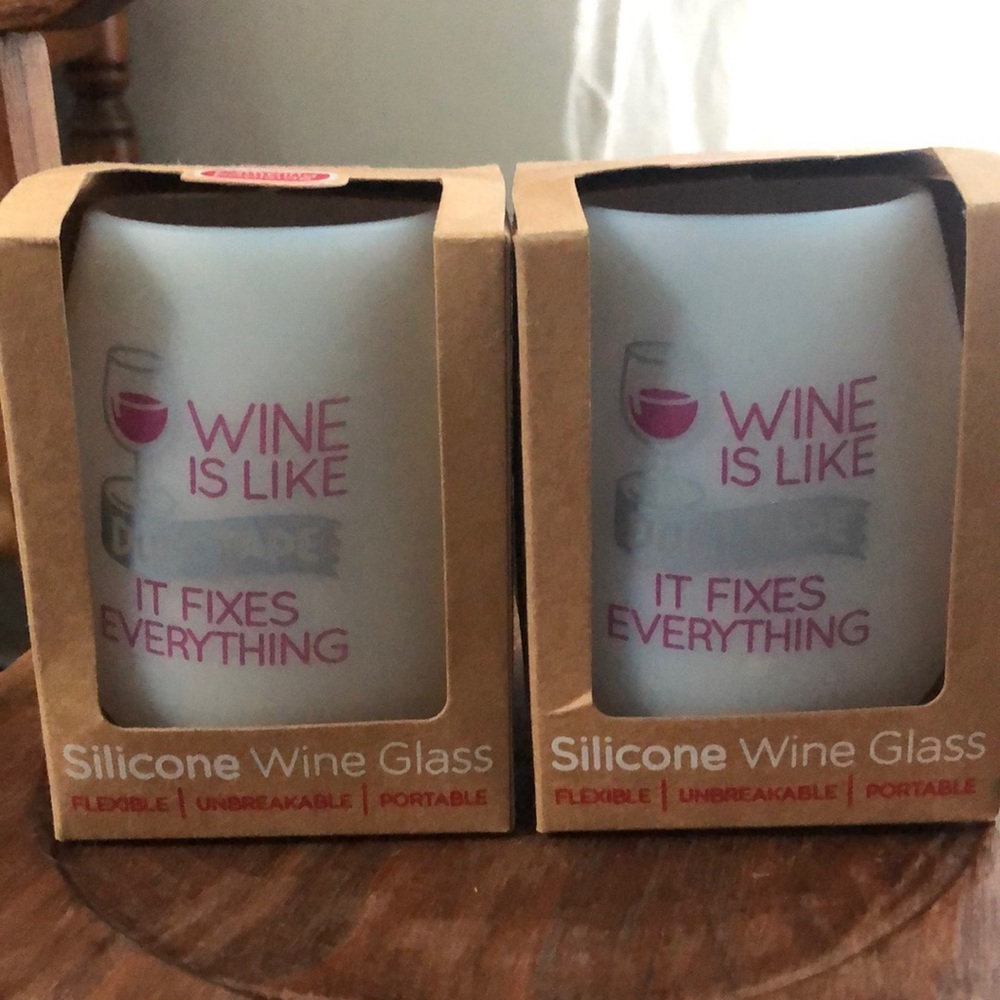 Silicone Wine Glass - set of 2